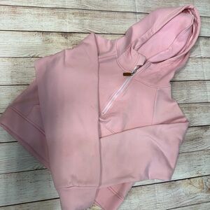 Pink Half-Zip Hoodie